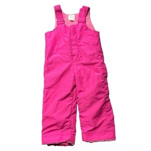 The Children’s Place Toddler Girl Pink Snow Bib Size 3T